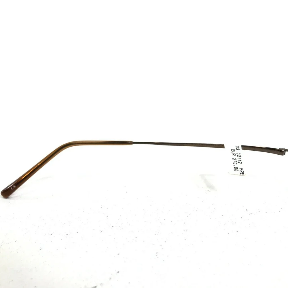 Freudenhaus Eyewear Re/Flex 2 POR Eyeglasses Frames Brown Rectangular Half Rim
